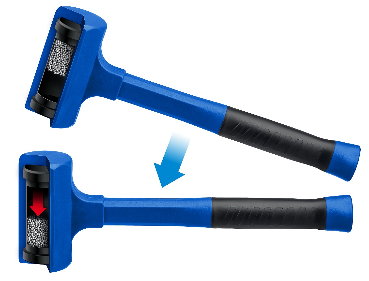 ЗУБР 680 г, 47 мм, облитый эластомером, безынерционный молоток БМО 2049-680 Профессионал купить по цене 860 ₽ в интернет магазине ТЕХСАД