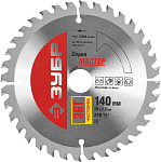 ЗУБР Ø 140 x 20 мм, 36T, диск пильный по дереву ''Чистый рез'' 36914-140-20-36 купить по цене 493 ₽ в интернет магазине ТЕХСАД