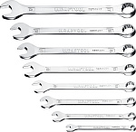 KRAFTOOL 8 шт, 6 - 17 мм, набор комбинированных гаечных ключей 27079-H8C_z01 купить по цене 1 500 ₽ в интернет магазине ТЕХСАД