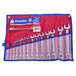 Набор комбинированных ключей, 8-24 мм, 14 предметов МАСТАК 0211-14P купить по цене 7 470 ₽ в интернет магазине ТЕХСАД