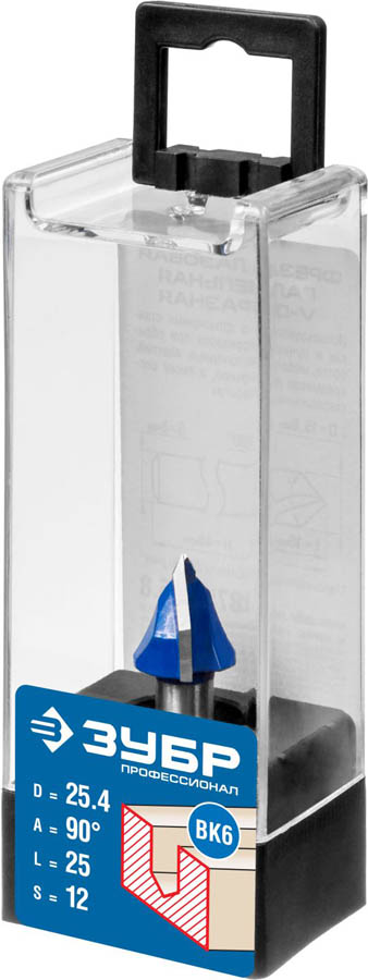 ЗУБР 25.4 x 25 мм, угол 90°, фреза пазовая галтельная V-образная 28752-25.4 Профессионал ЗУБР 25.4 x 25 мм, угол 90°, фреза пазовая галтельная V-образная 28752-25.4 Профессионал купить по цене 870 ₽ в интернет магазине ТЕХСАД