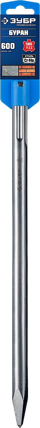 ЗУБР 600 мм, SDS-max, зубило пикообразное 29381-00-600_z01 Профессионал купить по цене 1 210 ₽ в интернет магазине ТЕХСАД