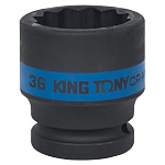 Головка торцевая ударная двенадцатигранная 3/4'', 36 мм KING TONY 653036M Головка торцевая ударная двенадцатигранная 3/4'', 36 мм KING TONY 653036M купить по цене 1 280 ₽ в интернет магазине ТЕХСАД