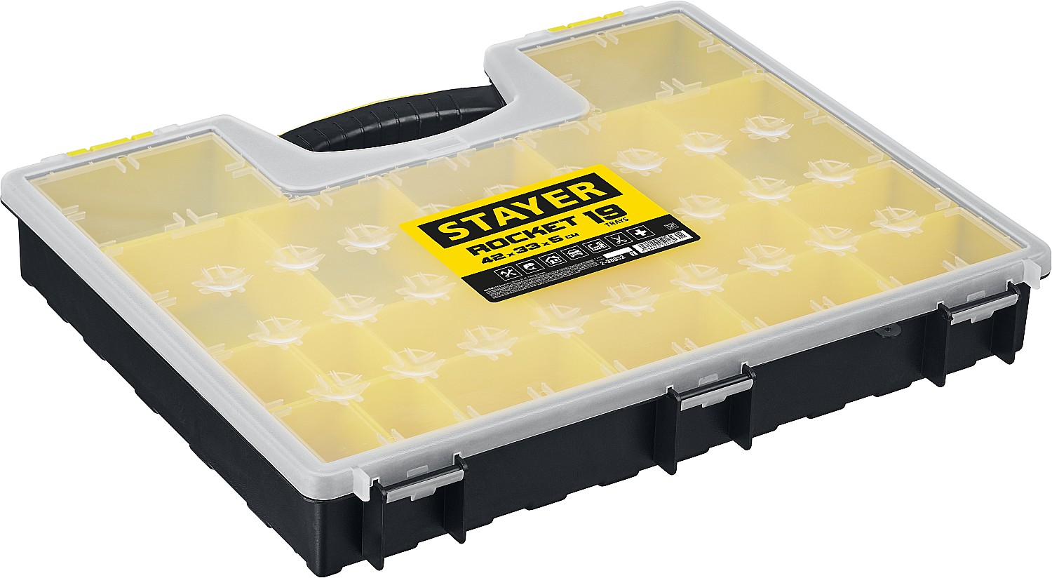 STAYER 420 x 330 x 50 мм (16,5''), пластиковый, органайзер со съемными лотками MULTIMAX 2-38032 купить по цене 1 171 ₽ в интернет магазине ТЕХСАД
