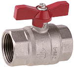 ЗУБР Ø 1'', ручка ''бабочка'', кран шаровой полнопроходной ''мама-мама'' 51353-N-1 купить по цене 700 ₽ в интернет магазине ТЕХСАД