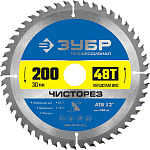 ЗУБР 200 х 30 мм, 48Т, диск пильный по дереву Чисторез 36905-200-30-48_z01 купить по цене 1 480 ₽ в интернет магазине ТЕХСАД