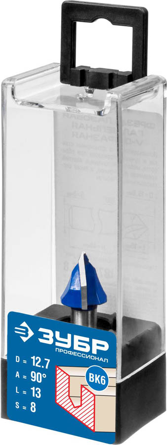 ЗУБР 12.7 x 13 мм, угол 90°, фреза пазовая галтельная V-образная 28752-12.7 Профессионал ЗУБР 12.7 x 13 мм, угол 90°, фреза пазовая галтельная V-образная 28752-12.7 Профессионал купить по цене 410 ₽ в интернет магазине ТЕХСАД