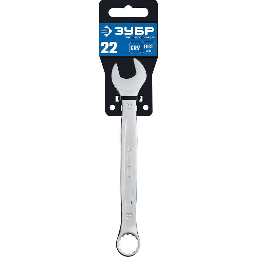 ЗУБР 22 мм, комбинированный гаечный ключ 27087-22_z01 купить по цене 480 ₽ в интернет магазине ТЕХСАД