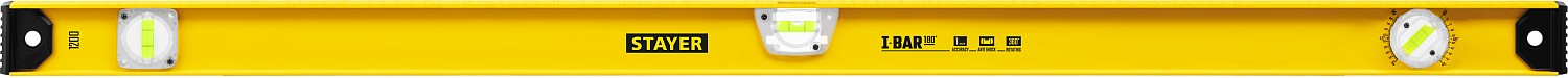 STAYER I-Bar180 1200 мм двутавровый уровень, 3 глазка, линейка, поворотный глазок, 3470-120_z02 купить по цене 1 030 ₽ в интернет магазине ТЕХСАД