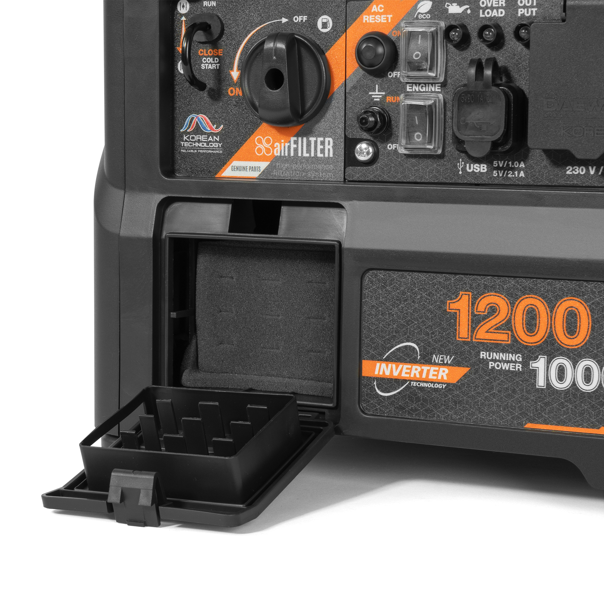 Инверторный бензиновый генератор DAEWOO GDA 1400i купить по цене 29&nbsp;990 ₽ в интернет магазине ТЕХСАД