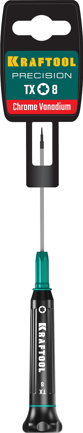KRAFTOOL TX 8, отвертка для точных работ Precision 25684-08 купить по цене 256 ₽ в интернет магазине ТЕХСАД