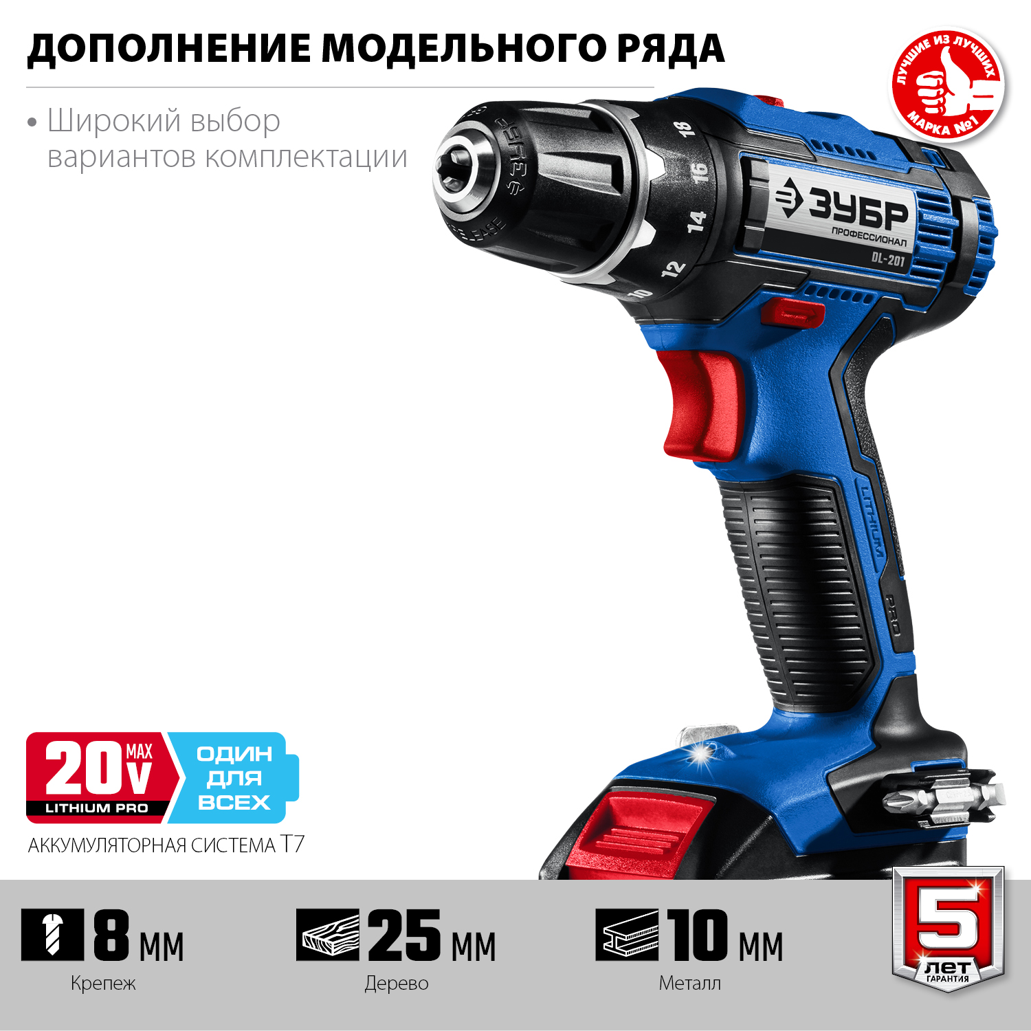 ЗУБР 20 В, 2 АКБ (2Ач), в кейсе, дрель-шуруповерт DL-201-22 Профессионал купить по цене 13&nbsp;010 ₽ в интернет магазине ТЕХСАД