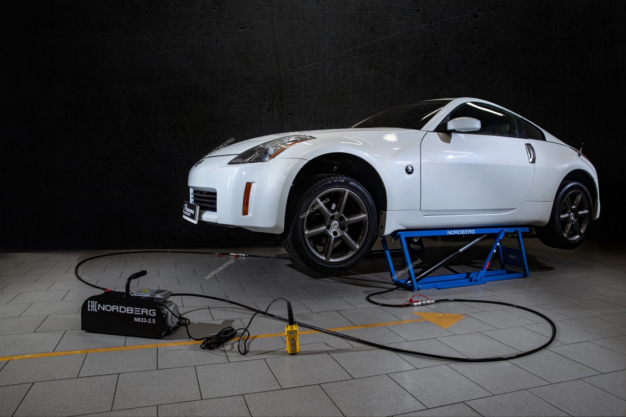 Подъемник ножничный, 2,5 т NORDBERG N633-2,5(220) купить по цене 130&nbsp;000 ₽ в интернет магазине ТЕХСАД