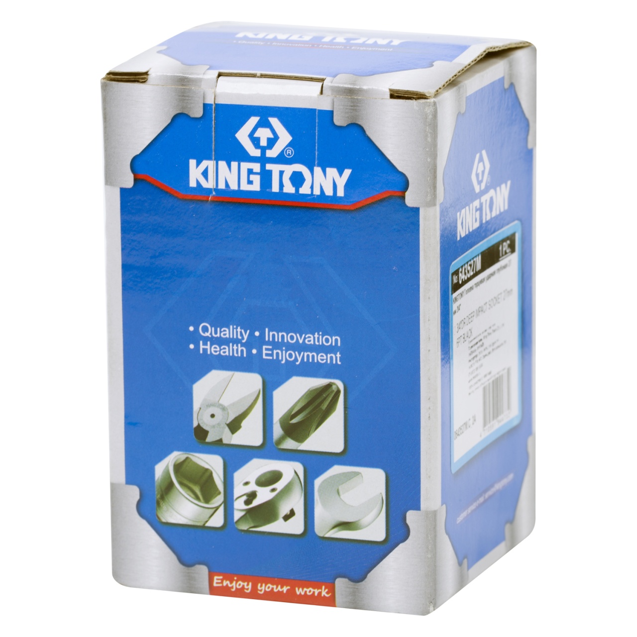 Головка торцевая ударная глубокая шестигранная 3/4'', 27 мм KING TONY 643527M купить по цене 1 590 ₽ в интернет магазине ТЕХСАД