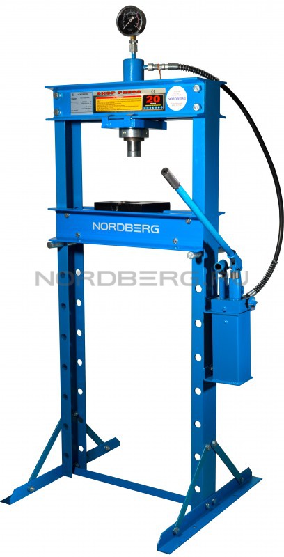 Пресс напольный 20 т, гидравлический NORDBERG N3620FL купить по цене 41 947 ₽ в интернет магазине ТЕХСАД