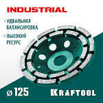 KRAFTOOL 125 мм, алмазная, двухрядная, шлифовальная чашка INDUSTRIAL 33369-125 купить по цене 2 360 ₽ в интернет магазине ТЕХСАД