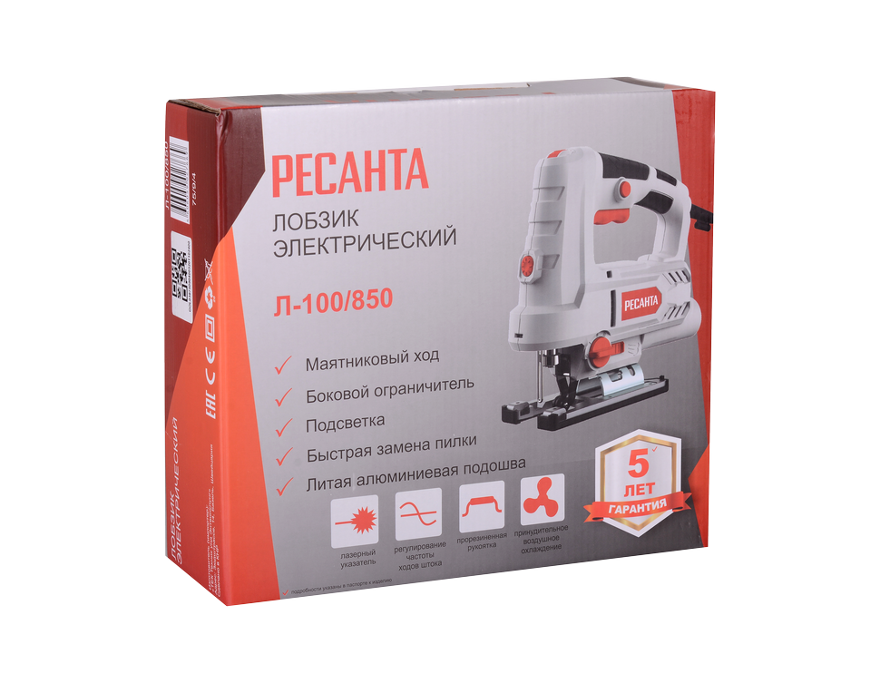 Лобзик электрический Ресанта Л-100/850 купить по цене 5 590 ₽ в интернет магазине ТЕХСАД