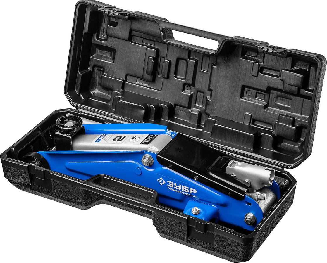 ЗУБР 2т, 130-380 мм, домкрат гидравлический подкатной в кейсе T50 43052-2-K Профессионал купить по цене 7&nbsp;230 ₽ в интернет магазине ТЕХСАД