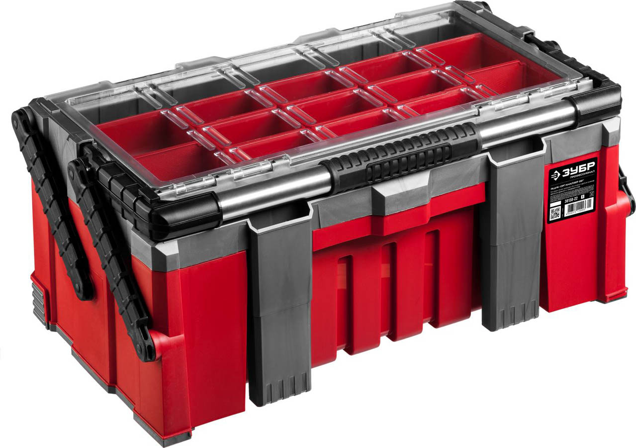 ЗУБР 565 х 240 х 310 мм (22''), пластиковый, ящик-органайзер для инструмента ''КОМБО-22'' 38138-22_z01 купить по цене 7 450 ₽ в интернет магазине ТЕХСАД