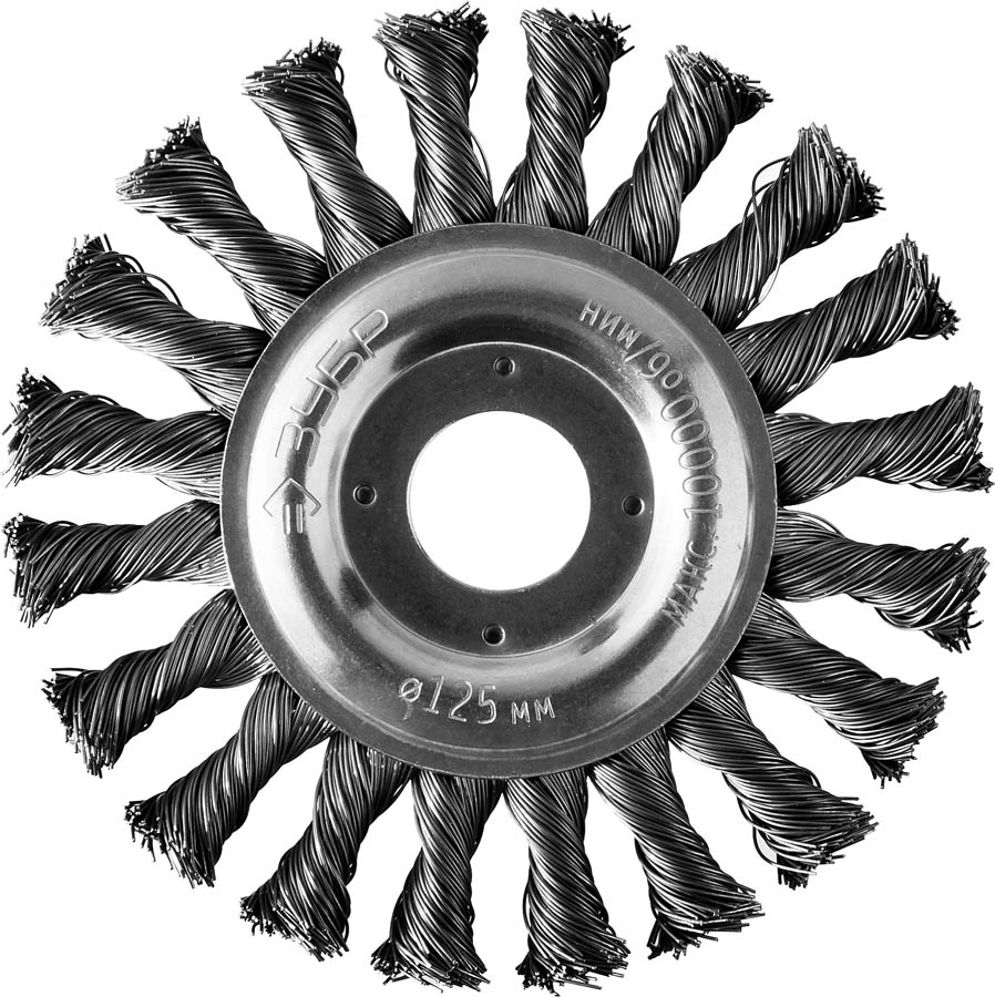 ЗУБР Ø 125 мм, проволока 0.5 мм, щетка дисковая для УШМ 35190-125_z02 Профессионал купить по цене 1 020 ₽ в интернет магазине ТЕХСАД