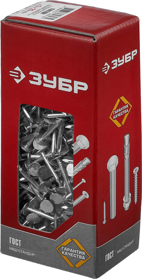 ЗУБР 25 х 3.0 мм, 1 кг, оцинкованные, гвозди с большой потайной головкой 305091-30-025 Мастер купить по цене 238 ₽ в интернет магазине ТЕХСАД