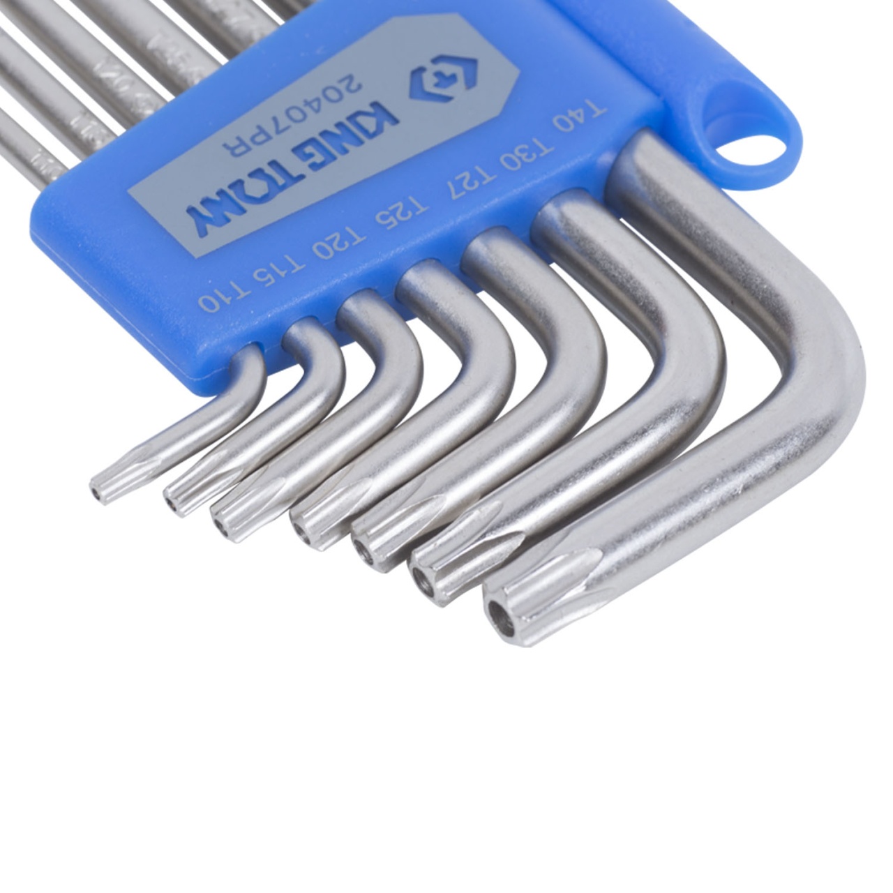 Набор Г-образных Torx, T10H-T40H, короткие, с отверстием, 7 предметов KING TONY 20407PR купить по цене 980 ₽ в интернет магазине ТЕХСАД