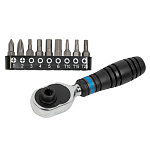 Набор вставок (бит) с трещоткой 1/4'', Torx, Hex, PH, 10 предметов KING TONY 1001MR купить по цене 1 620 ₽ в интернет магазине ТЕХСАД