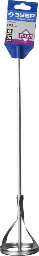 ЗУБР 80х400 мм, шестигранный хвостовик, миксер для красок 0602-08-40_z02 Профессионал купить по цене 390 ₽ в интернет магазине ТЕХСАД