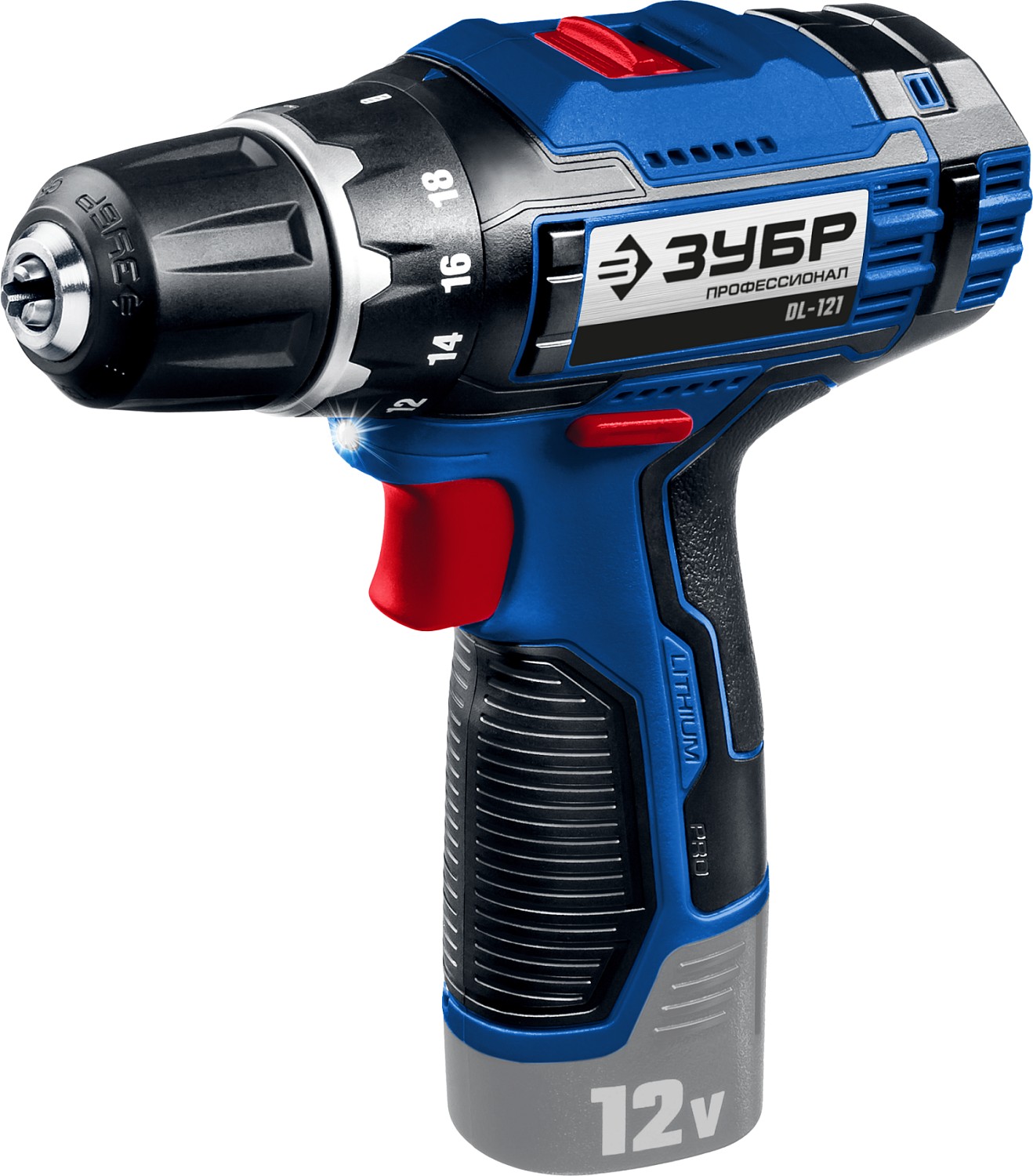 ЗУБР 12 В, без АКБ, в коробке, дрель-шуруповерт DL-121 Профессионал купить по цене 5 090 ₽ в интернет магазине ТЕХСАД