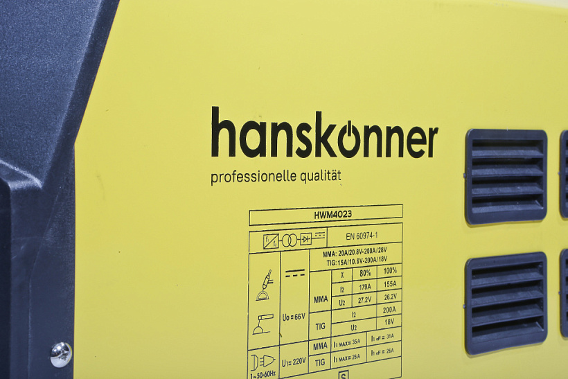 Сварочный инвертор Hanskonner HWM4023 купить по цене 43 990 ₽ в интернет магазине ТЕХСАД