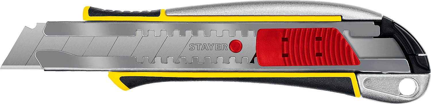 STAYER 18 мм, сегментированное лезвие, автостоп, нож KSM-18A 09143_z01 купить по цене 430 ₽ в интернет магазине ТЕХСАД