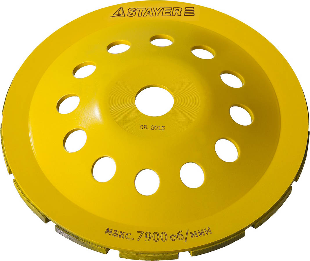 STAYER  180 мм, L- 22.2 мм, алмазная, сегментная, однорядная, чашка 33382-180 купить по цене 1 400 ₽ в интернет магазине ТЕХСАД