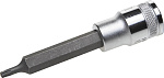 KRAFTOOL 1/2'', S2 сталь, Т25, сатинированная, торцовая бита-головка удлиненная ''INDUSTRIE QUALITAT'' 27906-25 купить по цене 253 ₽ в интернет магазине ТЕХСАД