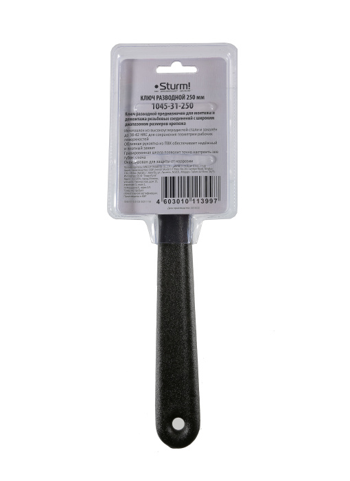 Ключ разводной Sturm! 1045-31-250 купить по цене 630 ₽ в интернет магазине ТЕХСАД