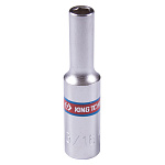 Головка торцевая глубокая шестигранная 1/4'', 3/16'', дюймовая KING TONY 223506S купить по цене 140 ₽ в интернет магазине ТЕХСАД