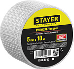STAYER 5 см х 10 м, 3х3 мм, сетка стеклотканевая самоклеящаяся FIBER-Tape 1246-05-10_z01 купить по цене 50 ₽ в интернет магазине ТЕХСАД