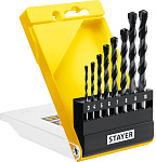 STAYER 8 шт: Ø 3-4-5-6-7-8-9-10 мм, набор сверл по бетону HERCULES 2915-H8_z02 PROFESSIONAL купить по цене 840 ₽ в интернет магазине ТЕХСАД