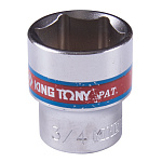 Головка торцевая стандартная шестигранная 3/8'', 3/4'', дюймовая KING TONY 333524S купить по цене 180 ₽ в интернет магазине ТЕХСАД