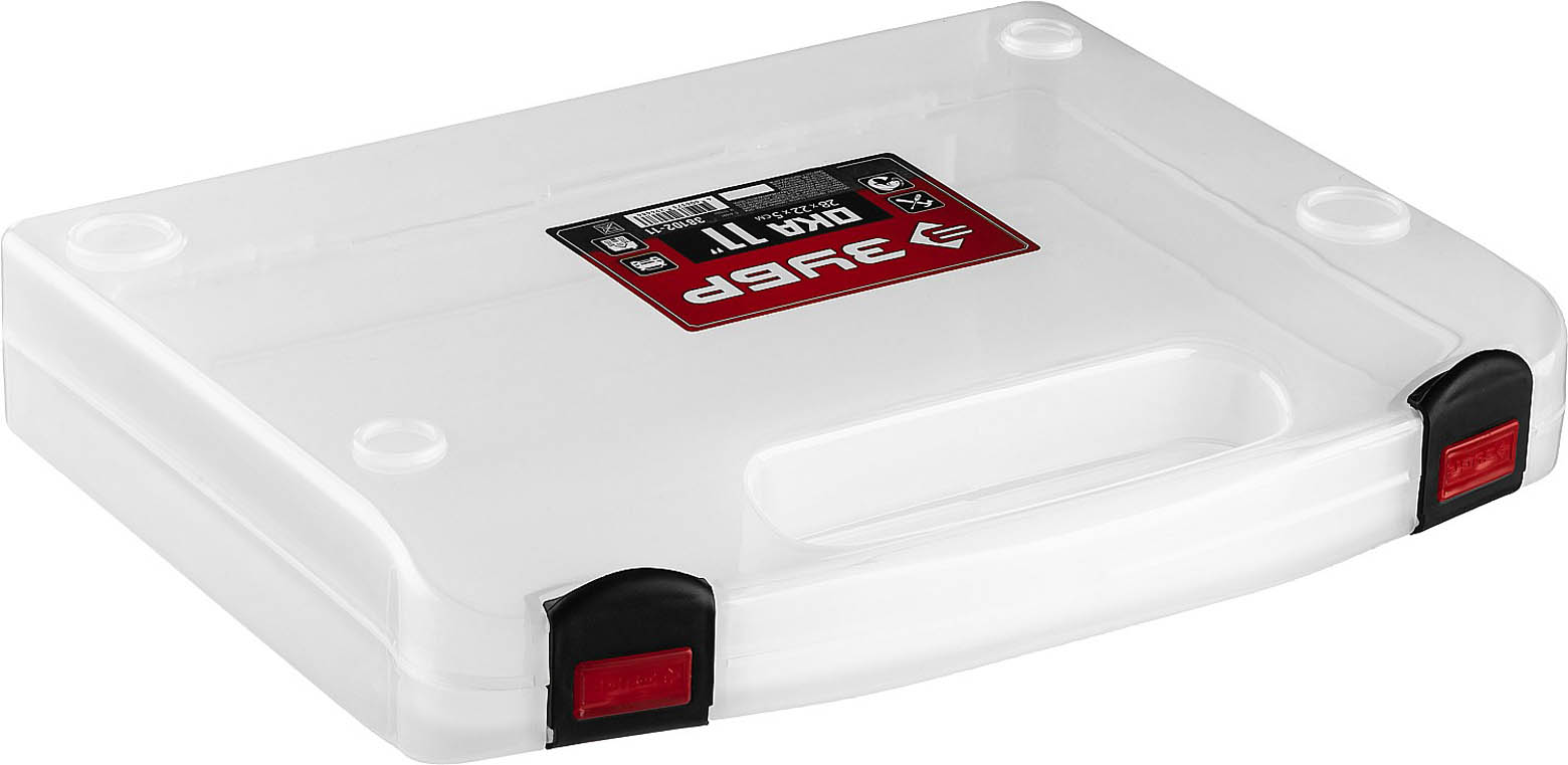 ЗУБР 280 х 220 х 50 мм, кейс-органайзер ОКА-11 38102-11 купить по цене 331 ₽ в интернет магазине ТЕХСАД