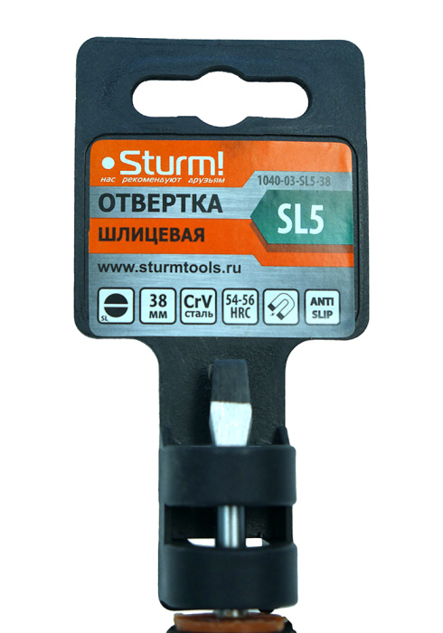Отвертка Sturm! 1040-03-SL5-38 купить по цене 80 ₽ в интернет магазине ТЕХСАД