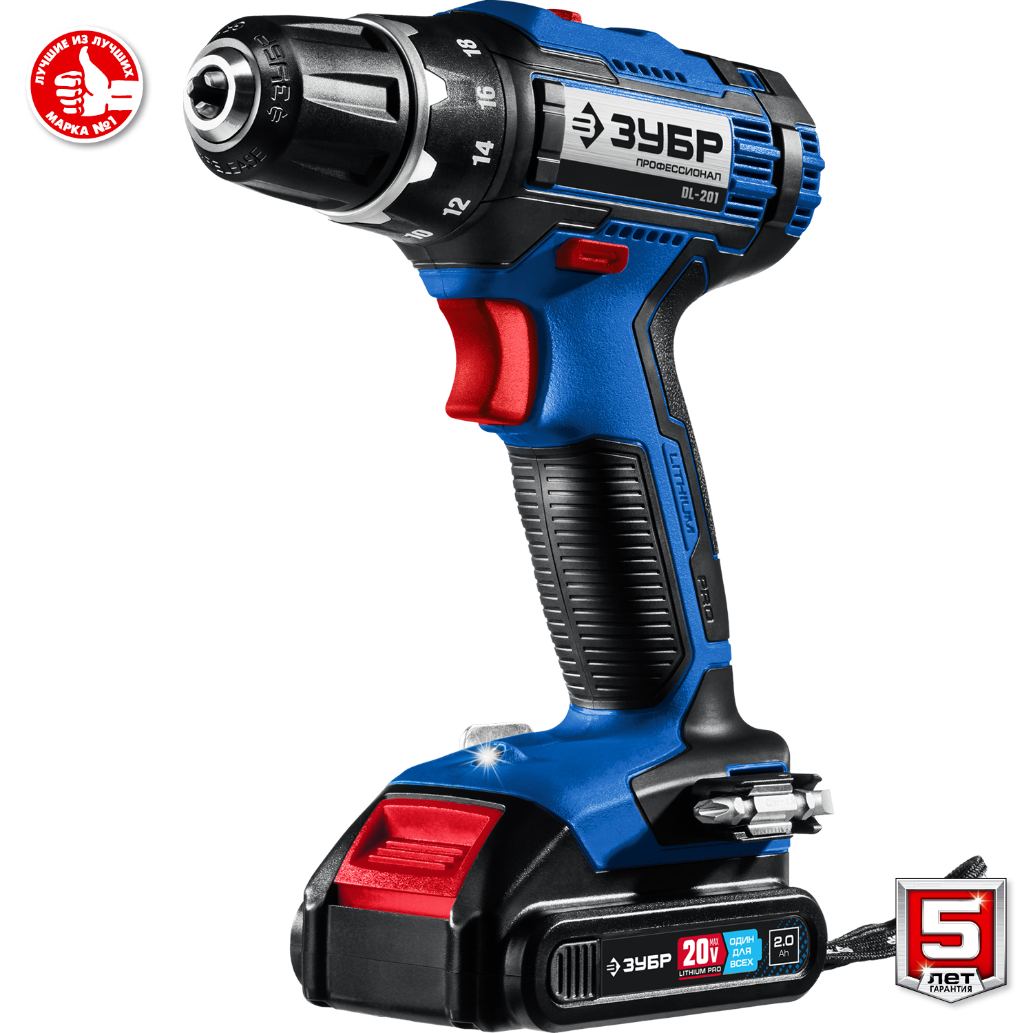 ЗУБР 20 В, 2 АКБ (2Ач), в кейсе, дрель-шуруповерт DL-201-22 Профессионал купить по цене 13&nbsp;010 ₽ в интернет магазине ТЕХСАД