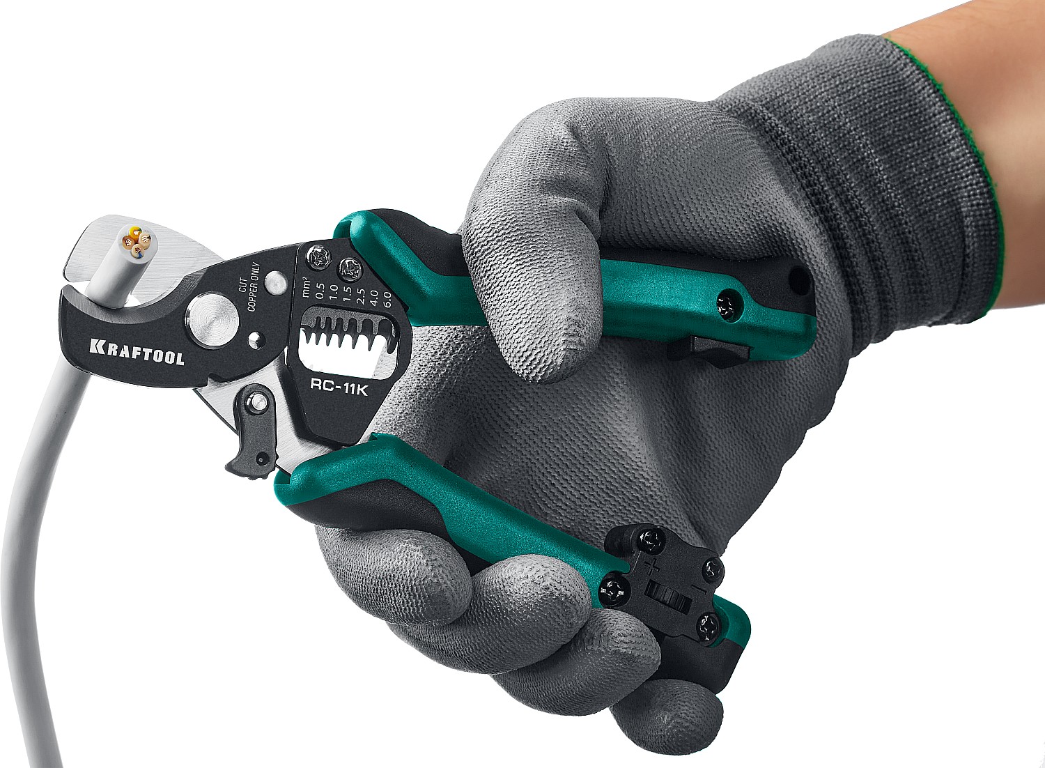 KRAFTOOL 168 мм, до 11 мм, кабелерез многофункциональный RC-11K 22696-3 купить по цене 3&nbsp;320 ₽ в интернет магазине ТЕХСАД