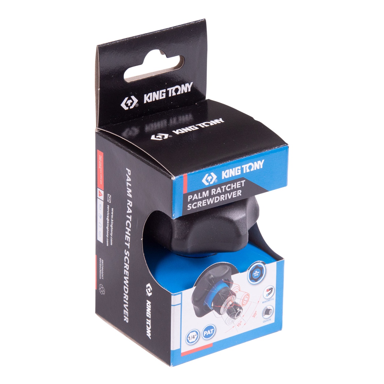 Трещотка компактная 1/4'', 48 зубцов, дисковый механизм, для вставок (бит) KING TONY 2746 купить по цене 1 770 ₽ в интернет магазине ТЕХСАД