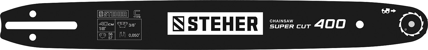 STEHER type C шаг 3/8 (0.375)'', паз 1.3 мм, 40 см, шина для электропил 75203-40 STEHER type C шаг 3/8 (0.375)'', паз 1.3 мм, 40 см, шина для электропил 75203-40 купить по цене 810 ₽ в интернет магазине ТЕХСАД