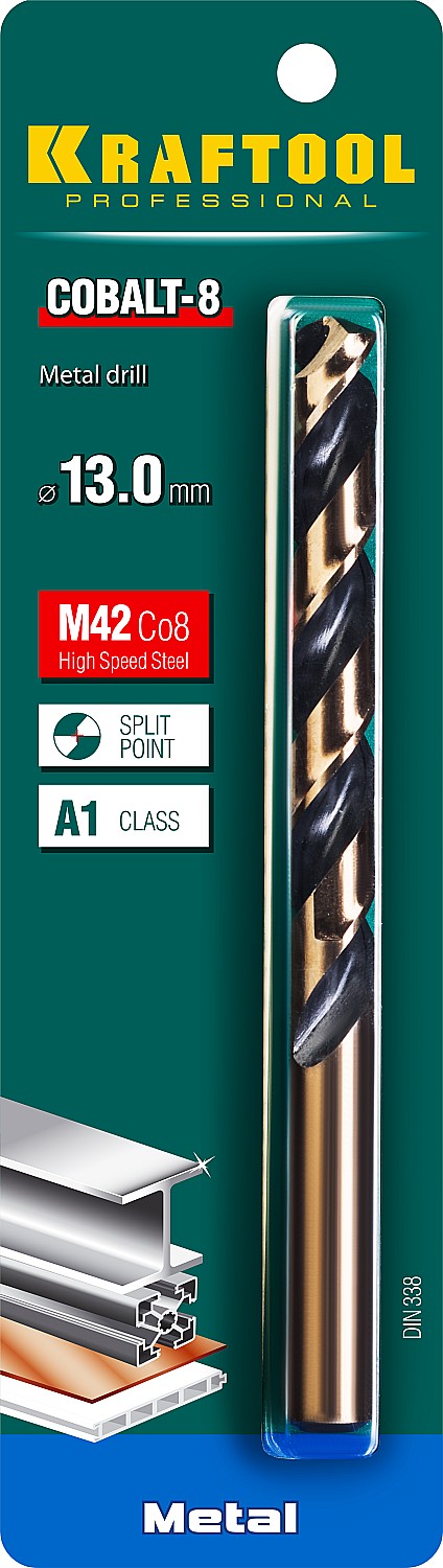 KRAFTOOL Ø 13 х 151 мм, HSS-Co (8%), класс A, сверло по металлу 29656-13 Pro KRAFTOOL Ø 13 х 151 мм, HSS-Co (8%), класс A, сверло по металлу 29656-13 Pro купить по цене 1 520 ₽ в интернет магазине ТЕХСАД