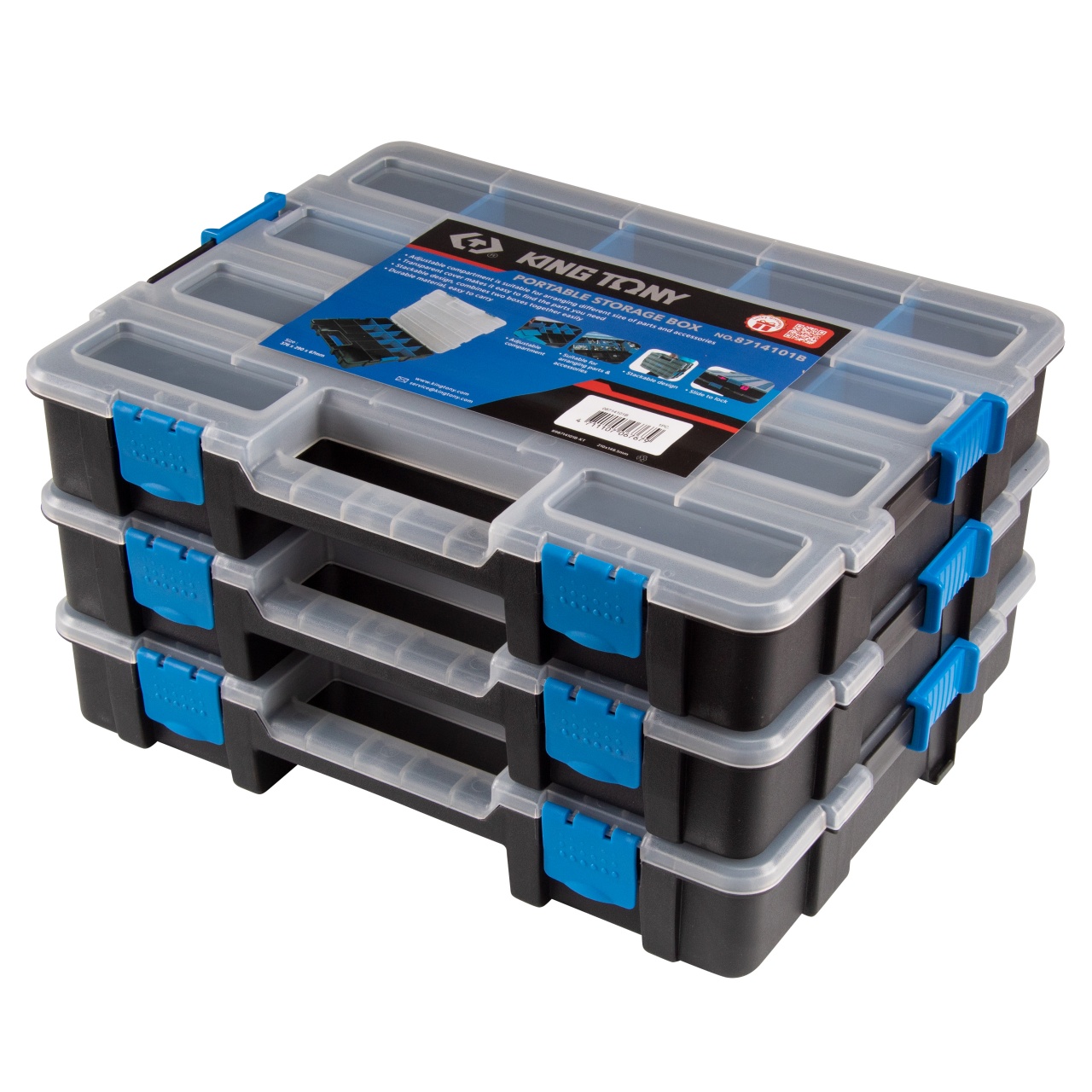 Органайзер универсальный KING TONY 8714101B купить по цене 1&nbsp;460 ₽ в интернет магазине ТЕХСАД