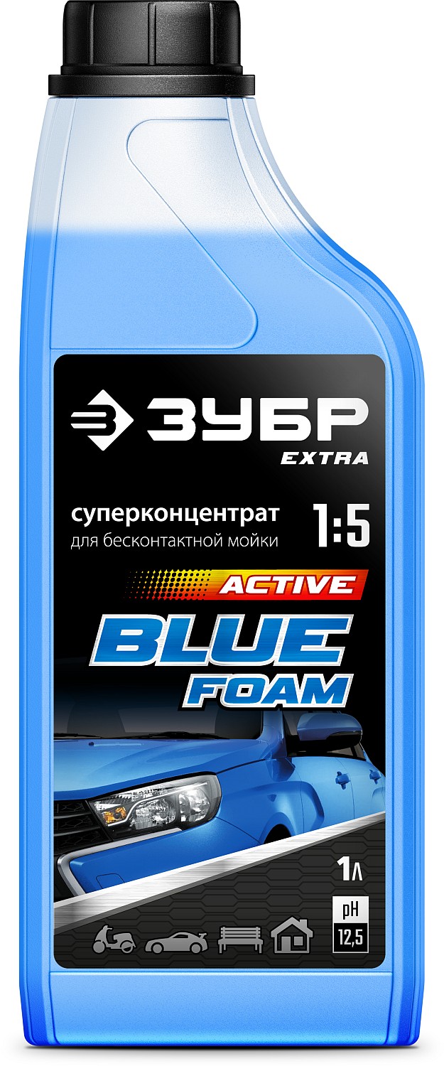 ЗУБР 1 л, концентрированный шампунь для минимоек универсальный EXTRA Active 70651-1 купить по цене 370 ₽ в интернет магазине ТЕХСАД