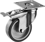 ЗУБР 75 мм, 60 кг, колесо поворотное c тормозом 30946-75-B Профессионал купить по цене 490 ₽ в интернет магазине ТЕХСАД