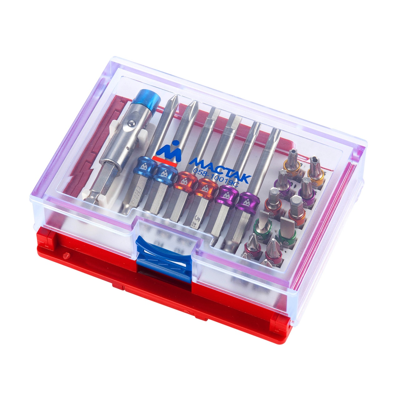 Набор вставок (бит) 1/4'', PH, PZ, Hex, Torx, Slotted, 19 предметов МАСТАК 058-10019C купить по цене 2&nbsp;600 ₽ в интернет магазине ТЕХСАД