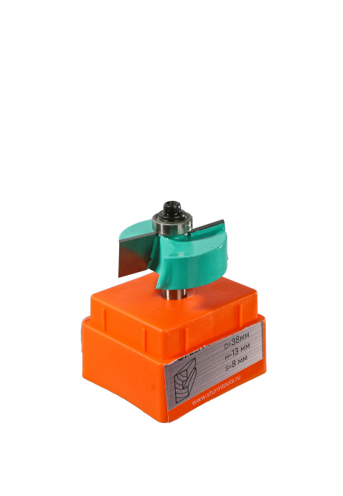 RB12-081338 Фреза фальцевая с подшипником DxHxL 38x13x57 мм, хв.8 Sturm! купить по цене 440 ₽ в интернет магазине ТЕХСАД